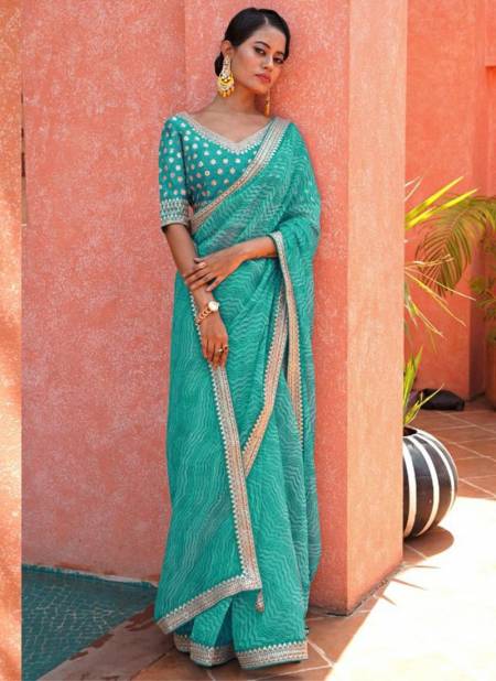 Sea Green Colour MANJULA KARIGIRI Latest Designer Heavy Festive Wear Latest Saree Collection 3287-C